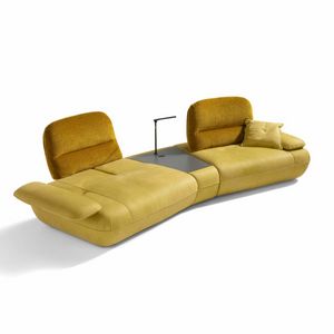 Hoops, Schickes Sofa mit verstellbarer Rckenlehnentiefe