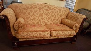 2880 SOFA, Klassisches Sofa mit floralem Stoff, ermigtem Preis