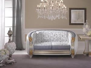 Liberty Sofa, Hochwertige klassische Sofa, anpassbare Polsterung in kostbare Stoffe, fr Wohnzimmer und Wartebereiche