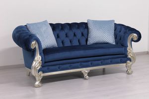 Manchester 2-Sitzer, Sofa Luxus klassisch, mit gesteppter Polsterung
