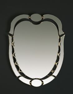 HF2007MI, Ovaler Spiegel mit goldenen Oberflchen