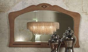 SP34 Charme Spiegel, Spiegel in eingelegtem Holz, fr Hotels und Restaurants