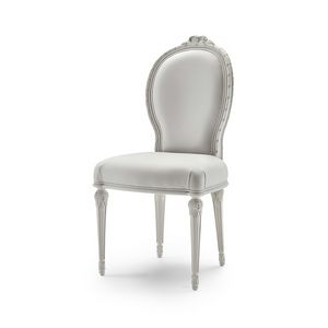 Stuhl 9023 Stil LXVI, Zeitloser klassischer Stuhl im Louis XVI-Stil
