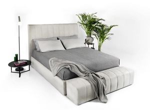 Bruce, Modernes Bett mit luxurisem Design