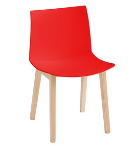Kanvas 2 BL, Stuhl aus Buchenholz mit groem Sitz