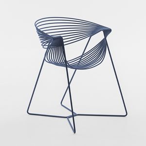 Filuferru, Stuhl aus lackiertem Stahl fr drauen und drinnen
