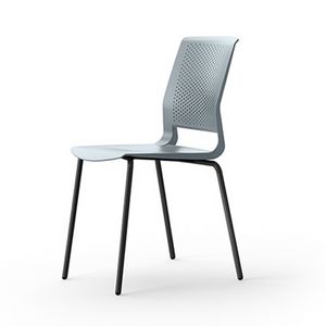 Bea, Stuhl mit Polypropylenschale, erhltlich aus recyceltem Material