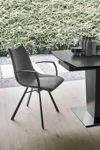 MAIORCA PT190, Stuhl aus Metall mit Armlehnen