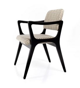 Nelly, Stuhl mit Armlehnen, inspiriert von Art Deco