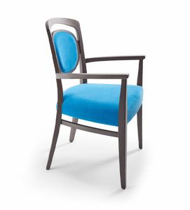 Tiffany 2 P, Klassischer Stuhl mit Armlehnen
