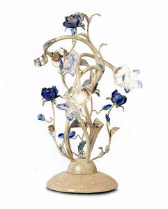 95833, Tischlampe mit dekorativen Blumen
