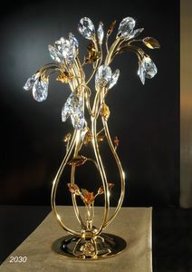 Art. 2030 Matisse, Tischlampe mit Swarovski Kristalldekorationen