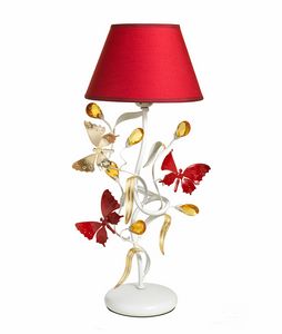 Julia LU/1, Tischlampe mit dekorativen Schmetterlingen