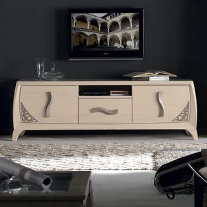 Luna Glamour LUNA5053, TV-Stnder mit 3 Schubladen mit Durchbrucharbeiten und 1 Fach