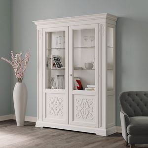 Gardenia GARDENIA-E255, 2-trige Vitrine mit Reliefdekor