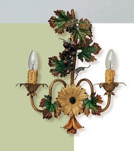 L.5190/6, Wandlampe mit Dekorationen in Form einer Weintraube