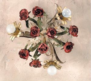 PL.6070/3, Deckenleuchte mit dekorativen Rosen