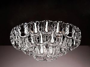 URSULA PL, Handgefertigte Deckenlampe aus venezianischem Glas