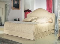 Betty, Klassisches Bett, gepolstertes Kopfteil, um Luxus-Hotel