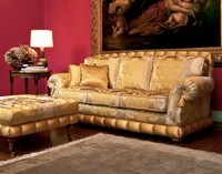 Nobile, Luxury klassischen Sofa mit Hocker, fr elegante Lounges
