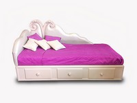 Art. 2930 Candy Valentina, Bett im klassischen Luxus-Stil, ko-Leder-Abdeckung