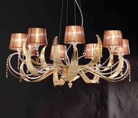 Erica ceiling lamp, Hngeleuchte aus Eisen mit 8 hellen, modernen Stil
